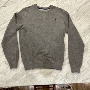xs grey polo assn crew neck sweater